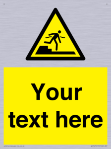 Custom warning Submerged step or steps